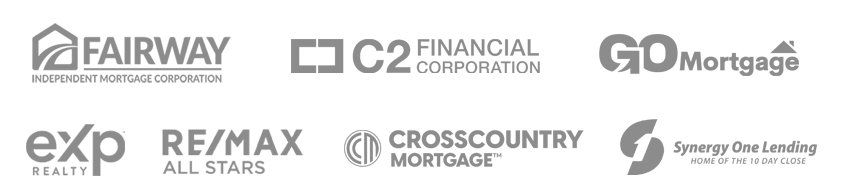 Companies We've Worked With - Fairway, GO Mortgage, eXp Realty, CrossCountry Mortgage, and more!