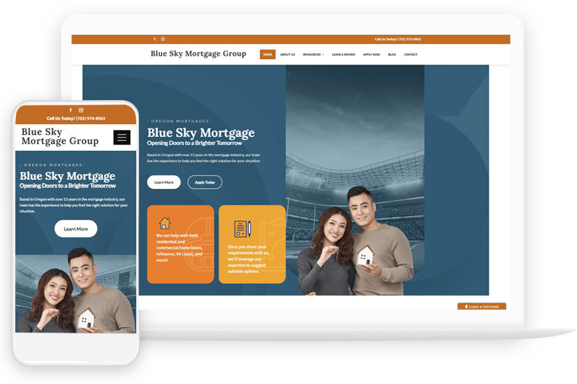 Blue Sky Mortgage Team Website